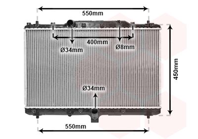 VAN WEZEL Radiaator,mootorijahutus 52002086